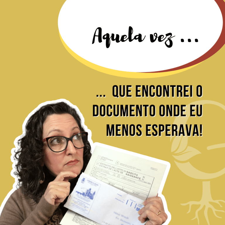 Video: Aquela vez … que encontrei o documento onde eu menos esperava